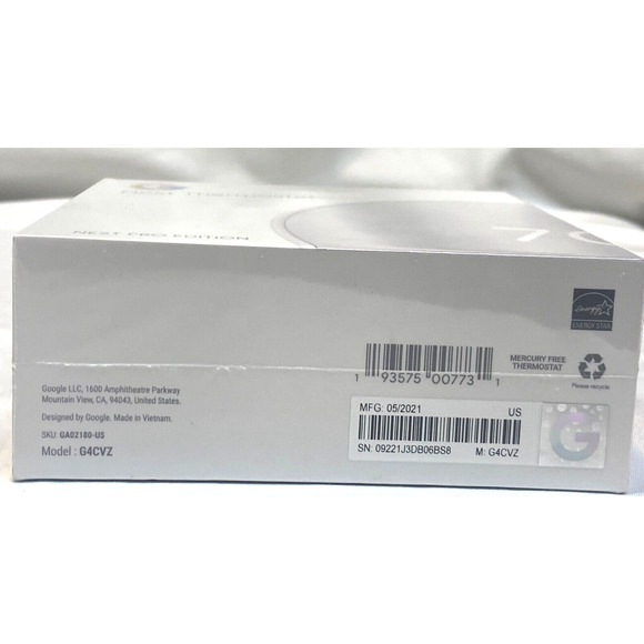 Google Nest Thermostat Pro Edition New Sealed - Picture 5 of 6